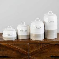 You don't desire to compromise when it comes to your kitchen set. Cream Ceramic Simple Things Canisters Set Of 4 Kirklands