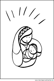 Maria Und Jesus Malvorlagen Window Color Bild Zu Weihnachten