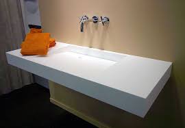Newest White Corian Marble Washbasin Sink Design Marble Bathroom Counter White Sink