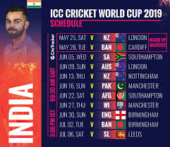 Ambati rayudu and rishabh pant have not been included in the squad while dinesh karthik, kl rahul and ravindra jadeja have found places. World Cup 2019 India Squad Fixtures Venue And Match Timing