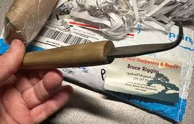 There's nothing better than getting an unexpected package in the mail. From Bruce  Riggins, tool sharpener and fixer extraordinaire. If you need your bonsai  tools serviced, he's your man. Thank you sir! #