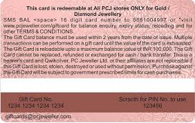 Pink gift card balance number. Pc Jeweller