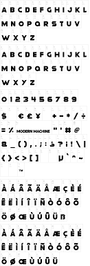 There are plenty of type libraries online, but if budgets are tight, you can't always stretch to a pricey typeface. Modern Machine Font Dafont Com