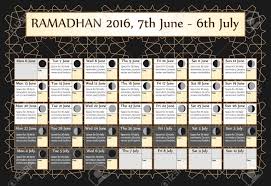 La nuit du ramadan dans la presse : Calendrier Ramadan 2016 Comprend Calendrier Jeune Lune Cycle De Phases Le Ramadan Cite Hadith Et Quran 30 Jours De Ramadan Sur Fond Noir Avec Motif Islamique 3of3 7 Juin Vector Illustration Clip