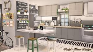 Brocante kitchen recolors in coffee. Ruby Red Simblr Sims4 Scandinavian Retreat Download And More Sims 4 Kitchen Sims House Sims 4
