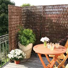 Sichtschutzwand Weide Toulouse Naturbelassen Smallbalconyfurniture Balkon Sichtschutz Weide Stark Strukt Balcony Privacy Balcony Privacy Screen Patio Plants