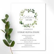 A celebration of life is an alternative to a a funeral. Memorial Announcement Cards A Life Celebrated With Envelopes