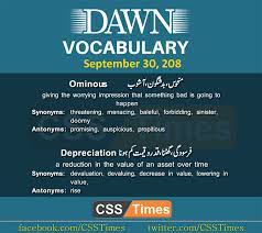 Daily Dawn Vocabulary With Urdu Meaning 30 September 2018 Meaning of urdu in english. daily dawn vocabulary with urdu meaning