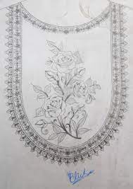 How to draw dress design for embroidery latest dress design patterns. Embroidary Hand Embroidery Designs Embroidery Designs Border Embroidery Designs