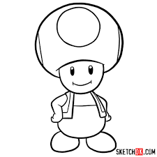 How To Draw Toad Super Mario Sketchok A new cartoon drawing tutorial is uploaded every week, so stay tooned! how to draw toad super mario sketchok