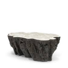 Spectacular abalone shell coffee table. Trunk Shaped Clam Shell Coffee Table Mecox Gardens