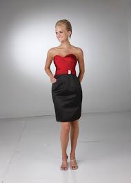 Formal black tie wedding or an elegant city wedding, we've researched the best black bridesmaids dresses for every bridal style and budget. My Fashion Short Red And Black Wedding Dress