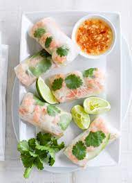 Prawn And Avocado Vietnamese Summer Rolls Recipe Summer Rolls Recipe Recipes Vietnamese Summer Rolls