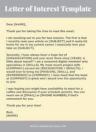 How To Write A Letter Of Interest Plus The Template You Need Career Contessa Letter To Future Self Job Letter Letter Of Interest Template