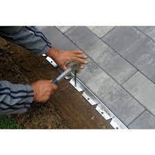 Proflex 48 Ft Commercial Grade Aluminum Paver Edging Kit 1856 48c The Home Depot Aluminum Commercial Depot E Paver Edging Driveway Design Driveway Edging