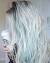 Platinum Blonde Hair With Blue Highlights