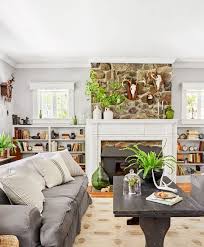 The room is lighted by a glamorous chandelier and has a fireplace too. Tips Ideas How To Make The Simple Large Living Room Look Not Stiff Roohome