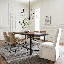 Dining room tables come in a range of shapes and configurations. Our Atticus Dining Table Is Six Feet Long Leaving Plenty Of Room For Passing Platters And Unexp Black Dining Room Beautiful Dining Rooms Farmhouse Dining Room