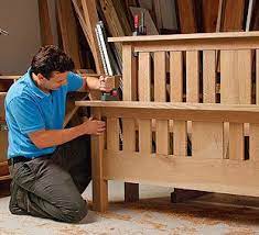 Mission Style Bed Free Plan Wooden Bed Design Bed Frame Plans Woodworking Diy Gifts