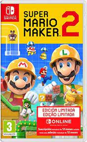 Experiencias cooperativas para 2 jugadores, 3 jugadores, 4 jugadores. Super Mario Maker 2 Pack De Juego Suscripcion De 12 Meses A Nintendo Switch Online Edicio Juegos De Wii U Juegos De Wii Juegos De Consolas
