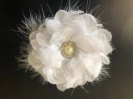 White Flower Hair Clip Wedding Flower Clip Ivory Floral Clip Bridal Flower Girl Wedding Hair Clip All Colors Red Pink Grey Coral Clip Wedding Hair Clips Flower Hair Clips