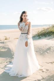 Lace Bishop Sleeve Wedding Dress Long Sleeve Lace Wedding Dress Boho Wedding Dress Bishop Sleeves Wedding Dress Open Tulle Wedding Dress Blue Wedding Dress Med Bilder Klaer