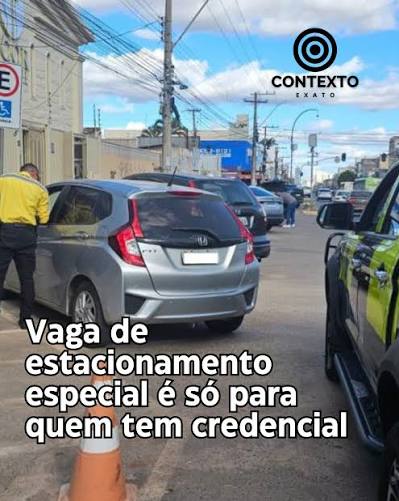 Uma moradora gravou viaturas da PMDF e do Detran ocupando vagas exclusivas para pessoas com deficiência e gestantes no estacionamento do SESI Lab, na área central do Plano Piloto. Ela afirma que