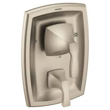 Moen T2690bn Brushed Nickel Voss 3 Function Pressure Balanced Valve Trim Only With Double Lever Handles Integrated Diverter Less Rough In Faucet Com