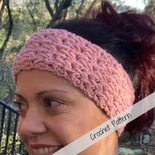 Crochet Federmuster-Stirnband-Muster (PDF)