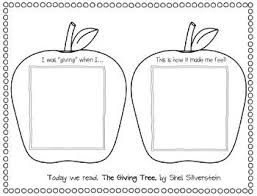 The Giving Tree Activity Fun The Giving Tree First Year Teaching Character Education Lessons