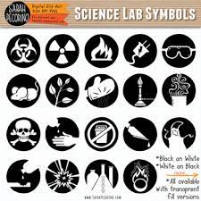 Symbols, signs and their meanings. Science Lab Safety Symbols Clip Art By Sarah Pecorino Illustration