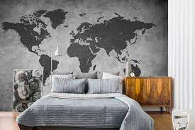 Bedroom Accent Wall Ideas Focal Point Tips World Map Wall Decorating Ideas Home Interior Design Accent Wall Bedroom Wall Decor Bedroom Decor