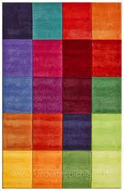 Designer teppich funky streifen rot bunt teppiche. Der Bunte Kinderteppich
