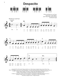 The catchy tune by latin pop veteran luis fonsi, featuring reggaetón pioneer daddy yankee and pop star justin bieber, rapidly shot to number . Despacito Noten Luis Fonsi Daddy Yankee Feat Justin Bieber Klavier Sehr Leicht Super Easy