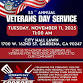 Veterans Day Service & Cookout event image