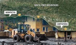 The house in the back is gone, the recent cecil b. Montecito Mudslide Map Where Is Oprah Winfrey S House In Santa Barbara World News Express Co Uk