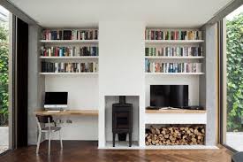 13 Of The Best Contemporary Irish Homes On Dezeen In 2020 Alcove Ideas Living Room Living Room Diy Living Room Storage