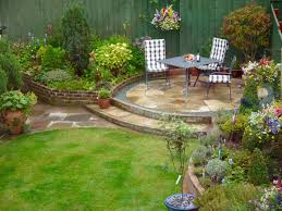 Raised Sandstone Patio Steps Garden Design Landscapers Teesside Darlington Middlesbrough Fairfield So Patio Landscaping Backyard Garden Design Garden Layout
