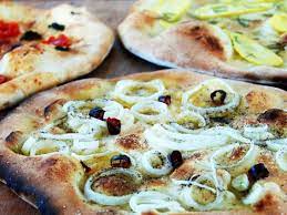 Pizza With Variations Potato Onion And Chile Sausage And Scamorza Tomato Recipe Italian Recipes Cooking Channel Recipes Italian Street Food