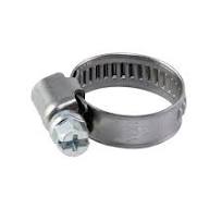 YDS Stainless Steel W2 German Type Hose Clamp, Worm Gear, 12-22 mm (1/2" to  7/8") Diameter Range, 9 mm Bandwidth (Pack of 20)