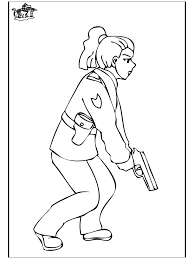 Polizistin Ausmalbilder 01