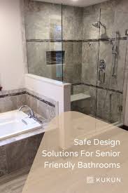 8 Design Ideas To Create Senior Friendly Bathrooms In 2020 New Bathroom Designs Bathroom Flooring Options Bathroom Remodel Cost