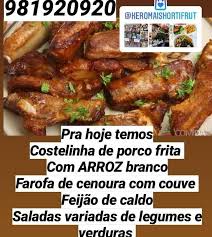 Como fazer a receita de costelinha de porco frita e super crocante, veja! Cardapio Pra Hoje Costelinha De Porco Keromaishortifrut Facebook