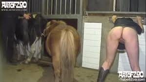 Big black dog knows that mistress loves to be carnal with it