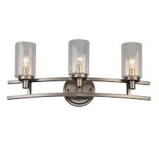 Allen Roth Charlotte 3 Light Bronze Rustic Vanity Light In The Vanity Lights Department At Lowes Com