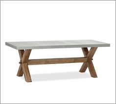 Abbott 84 Concrete Fsc Acacia Rectangular Dining Table Brown Zinc Dining Tables Outdoor Table Tops Dining Table