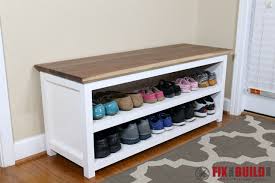 Then install it three feet off the floor ( standard height for a console). Shoe Storage Box For Hallway Off 51