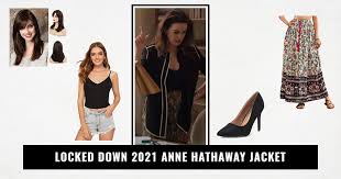 Anne hathaway and chiwetel ejiofor in locked down. Locked Down 2021 Anne Hathaway Jacket Usa Jacket