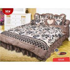 Harga bed cover lady rose, harga bed cover my love 2019 2020 2020, harga bed cover ukuran kecil, harga selimut bed cover my love, harga sprei dan bedcover bonita, harga sprei dan bedcover lady. Bedcover My Love Sekar 180 X 200 Sprei Rumbai Shopee Indonesia