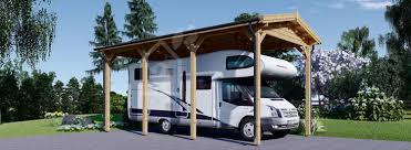 Wer keine aufwändige und teure garage bauen möchte, ist mit der errichtung eines carports gut beraten. Carport Aus Holz Fur Wohnmobil 3 5x7 M